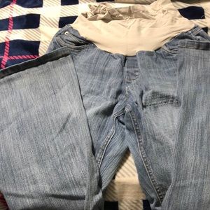 Large maternity jeans